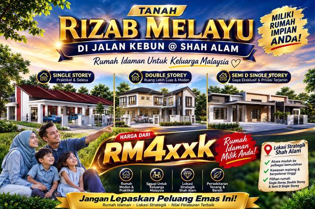 Rumah Double Storey Rizab Melayu Paling Murah Di Jalan Kebun 1