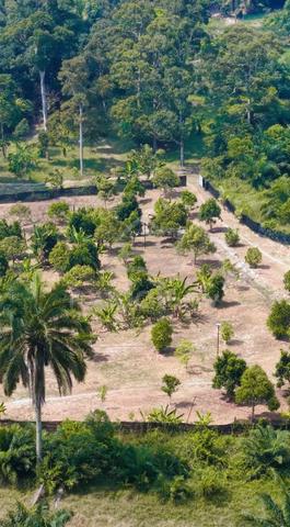 Tanah Dusun ada pemandangan Gunung dan ada Kolam 1