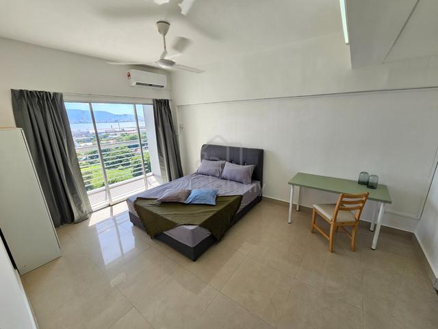 Master Room with Own Balcony & Bath [Sea View Tower, Butterworth] 1