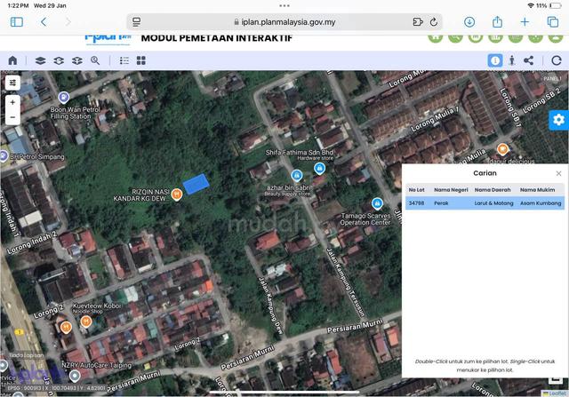 Lot Banglo di Kg Dew Taiping 1