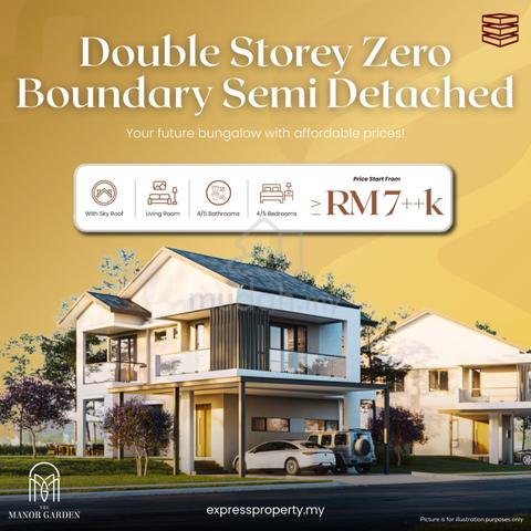 Double Storey Zero Boundary Semi Detached at The Manor Garden, Luak 1