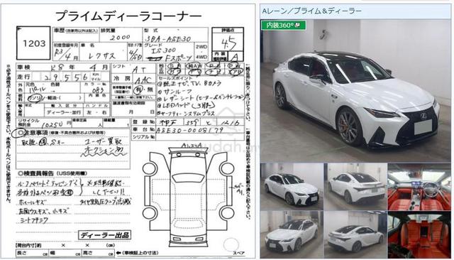 2021 Lexus IS300 2.0 F-SPORT Grade 4.5A Sunroof - 2