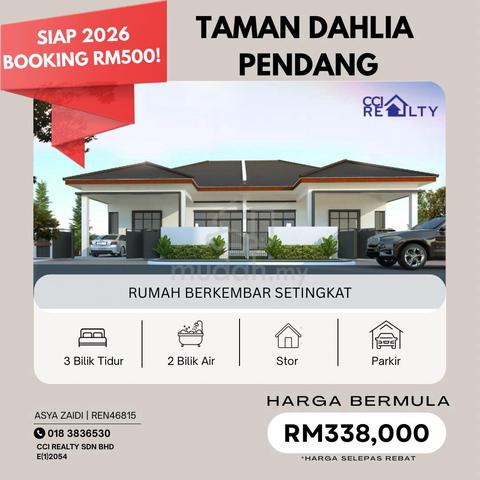 Taman Dahlia Pendang Berdekatan HospitalHospital -  Semi D, Banglo 1