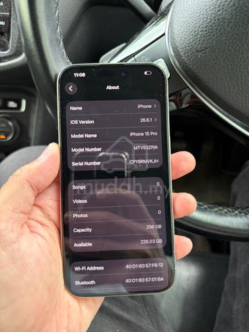 IPHONE 15 PRO 256GB KUALA TERENGGANu - photo 5 of 5