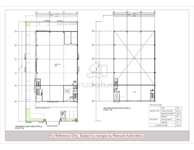 21,820 sf Semi D Factory G&G Area near Desa Cemerlang Ulu Tiram 1