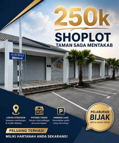 1 Storey Shoplot Mentakab Pahang Taman Saga New Complete 1