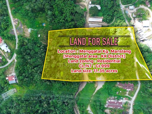 11 acres CL land in Menggatal