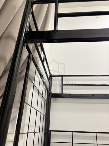Loft Single Size Metal Bedframe with Study Table - photo 3 of 5