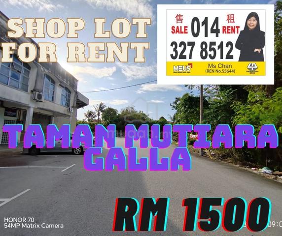 Ground Floor Shop Lot For Rent@Taman Mutiara Galla,Seremban 1