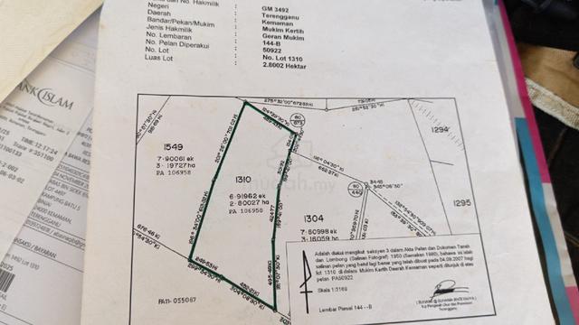 Tanah kebun getah untuk dijual 1