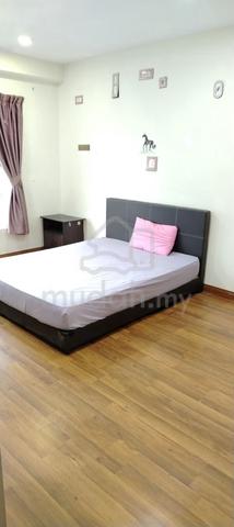 Largest Aircond Master Room, SERI PUTERI CONDO, 1MIN CHERAS LRT 1