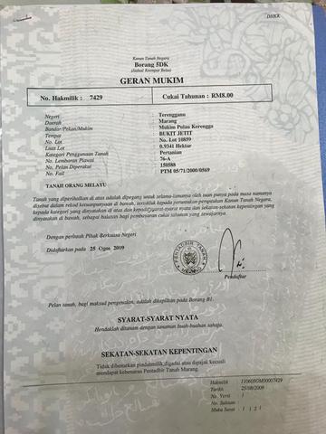 Tanah getah untuk dijual 1