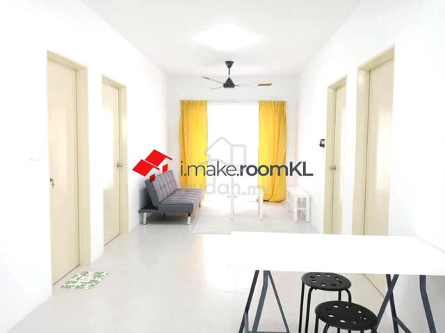 BILIK MEDIUM SHARING | Residensi Wangsamas 5min ke LRT SRI RAMPAI 1