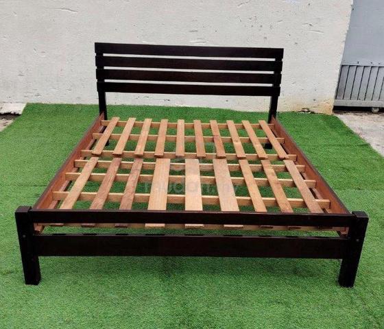 YB47AH Katil Kayu Queen Wooden Bed Frame - photo 2 of 6