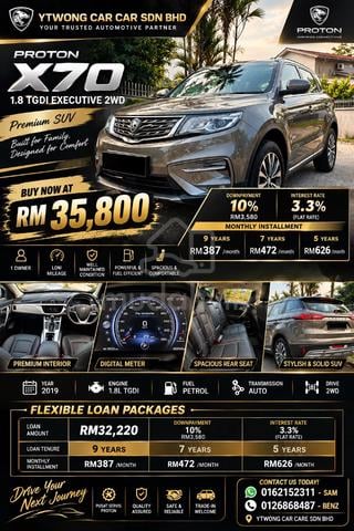 2019 Proton X70 1.8 PREMIUM 2WD (A) - 1
