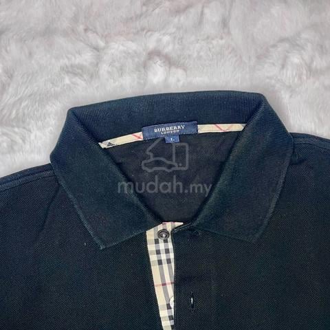 Burberry Black Middle Checkered Polo with Gold - photo 4 of 5