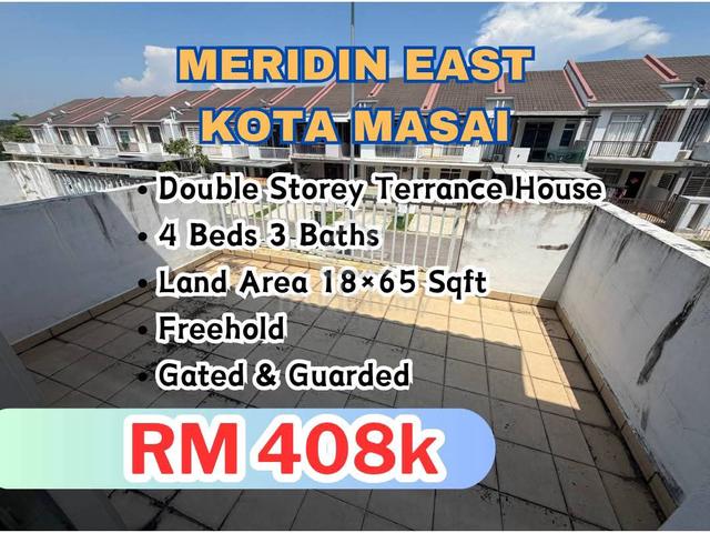 Full Loan !! Meridin East Kota Masai Double Storey Unit For Sale 1