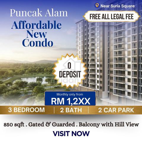 Cheapest New Condominium In Puncak Alam With Cash Back RM30,000 1