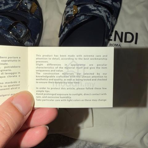 Fendi Denim FF Vertigo Slides Sandals - photo 4 of 6
