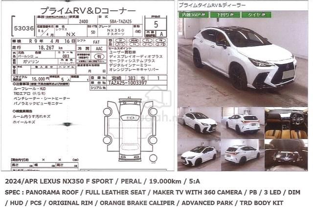 2024 Lexus NX350 2.4 F SPORT - 5A Condition - 3