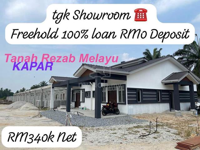 Kapar Freehold $0 Deposit 100% Loan Teres 1 Tingkat 20x64 Ada Showroom 1