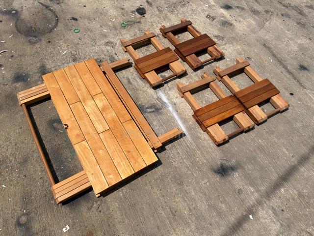 [Set] Foldable Meja Table Meja + 4 Chairs Kerusi - photo 2 of 6