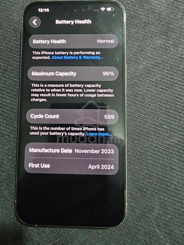 used iPhone 15 pro max 256gb silver - photo 3 of 6