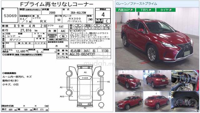 2022 Lexus RX300 VL SUNROOF 360 CAM HUD DIM BSM - 3