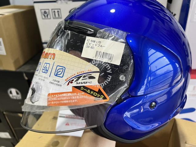 arai vz ram glass blue