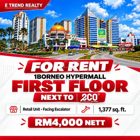 1Borneo Hypermall shoplot for rent 1