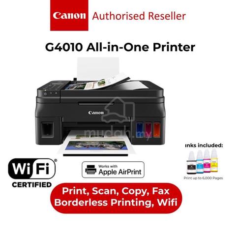 CANON Pixma G4010 Refillable Ink Tank Wireless - Computers ...