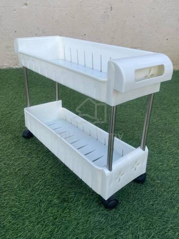 YF18M  Rak Plastik 2 Tier Slim Plastic Rack Shelf - photo 2 of 6