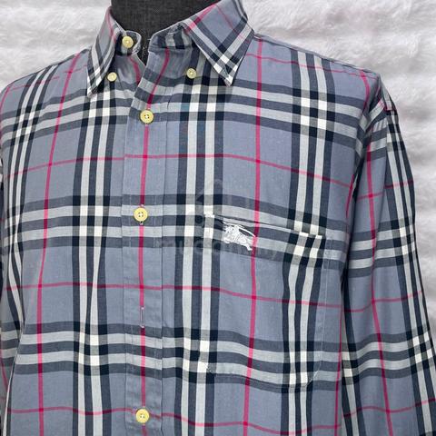 Burberry Grey Checkered Plaid Grey L/S Shirt - photo 3 of 5