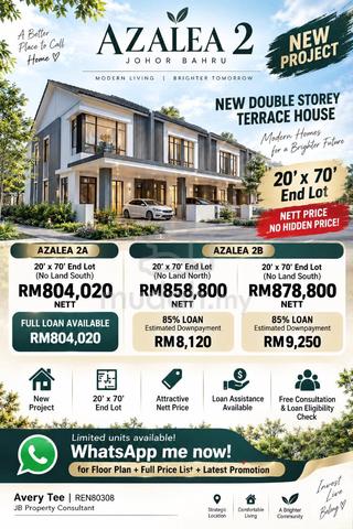 Gelang Patah NEW 20x70 Double Storey | Ready Move In 1