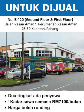 Ready Tenant Double Storey Corner ShopLot Taman Guru Kuantan For Sale 1