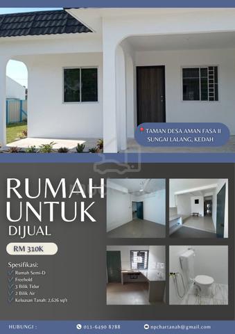 Rumah Murah Untuk Dijual 😍⚡| TAMAN DESA AMAN FASA II 1