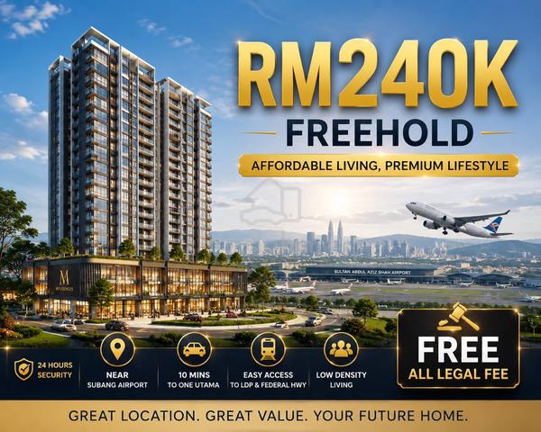 Freehold【Mampu Milik】Only 240 Unit, Near Uni & Mall, 10Mins to KD 1