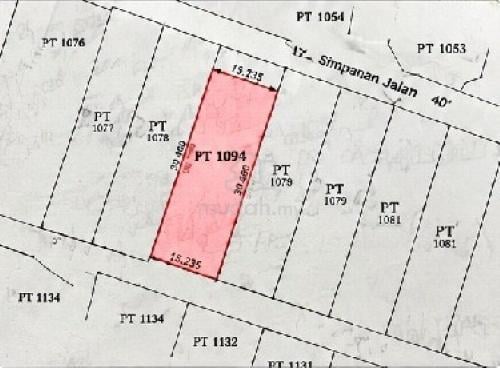 Tanah Untuk Dijual Di Tebong, Alor Gajah, Melaka 1