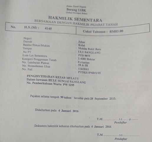 Tanah Untuk DiJual 1