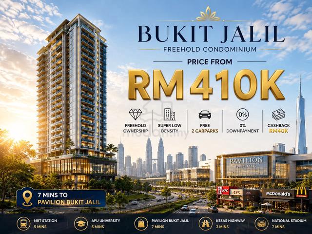 FREEHOLD Near Pavilion 2 ! Full Residential Big Balcony @ UPM MRT TRX 1