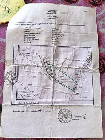 Tanah untuk dijual segera 1
