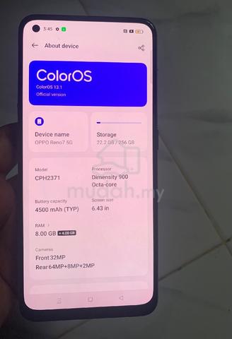 OPPO Reno7 5G 256gb UFS,AMOLED 90Hz Corning Gorila - photo 2 of 2
