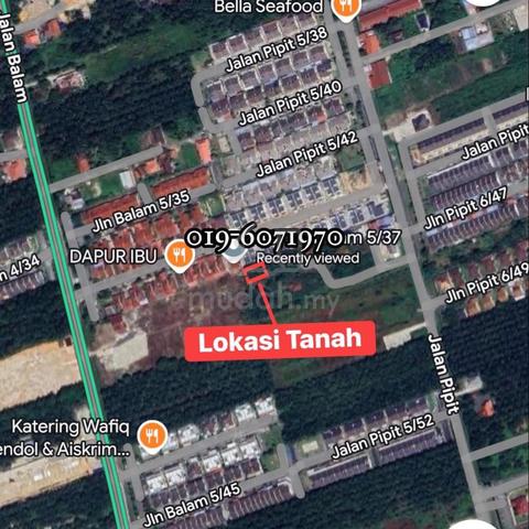 Tanah Lot Banglo 5683sf, Off Jalan Pipit, Teluk Panglima Garang 1