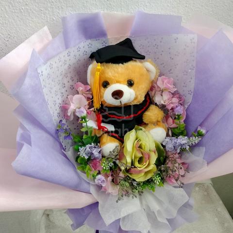 Artificial Flower & Convo Bear Hand Bouquet  - photo 2 of 5