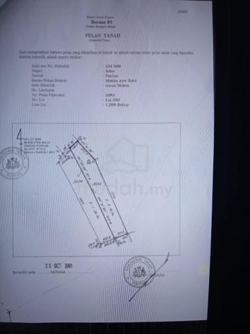 3 acre Parit Kahar Jelutong Pontian Freehold International 3