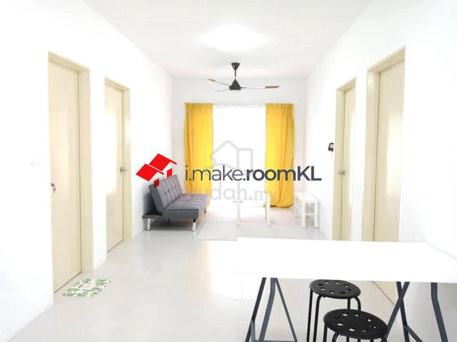 Bilik Sewa Female Sharing dan Non sharing | 5 Minit ke LRT Sri Rampai 1