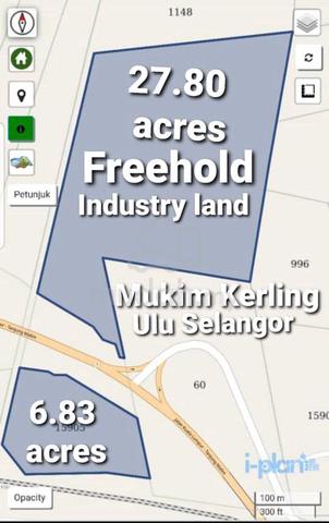 27 acre Industrial Land for Sale at Kerling, Pekan Kerling, Selangor 1