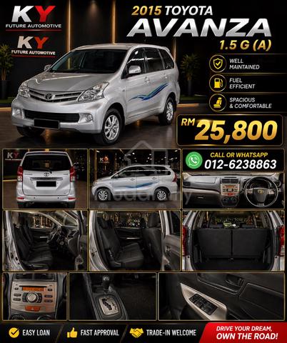 2015 Toyota AVANZA 1.5 G FACELIFT (A) - 2
