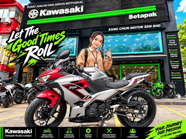 Ninja 250 ✅Full Loan ✌️Rdy Stock 🏍️  🟢🔴⚫Color - photo 3 of 13