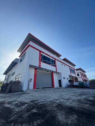 Batu Pahat Sri Gading 1.5 Storey Semi D Factory 60x135 Freehold 1